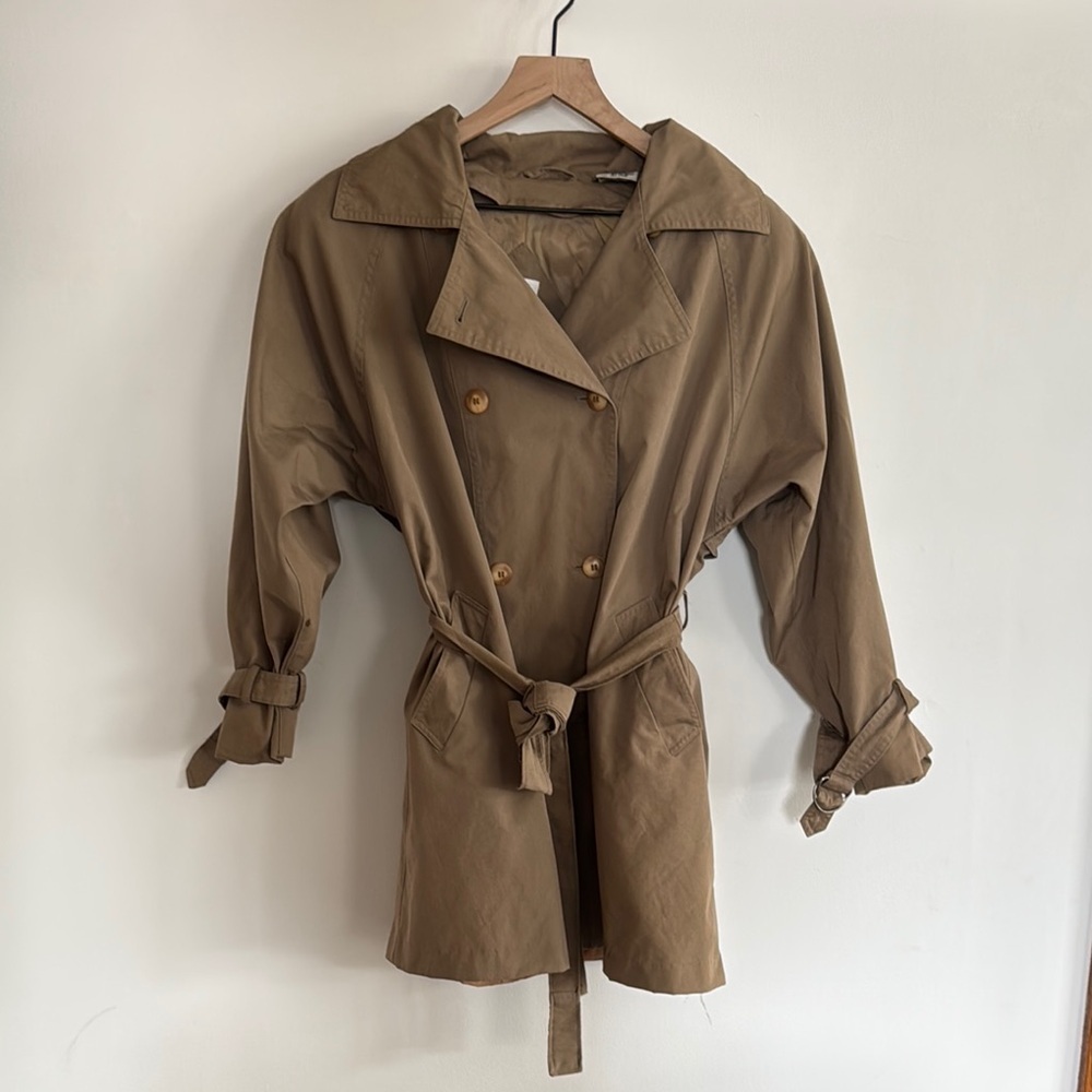 Vintage J. Gallery Women's Soft Trench Coat Size 9/10 Normcore